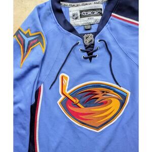Atlanta Thrashers 2000s Reebok Premier jersey L powder blue NHL hockey vintage